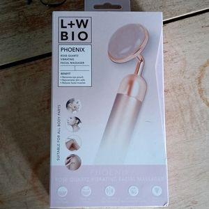 L+W BIO PHOENIX Rose Quartz Vibrating Facial Massa
